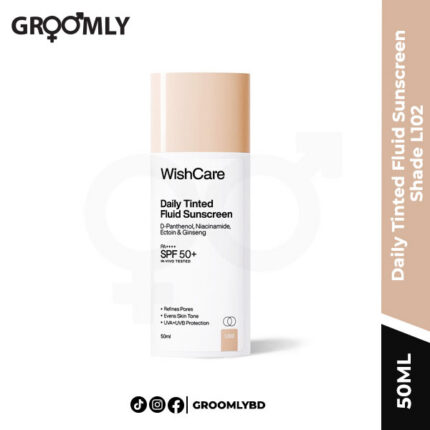 Wishcare Daily Tinted Fluid Sunscreen 50ML Shade L102