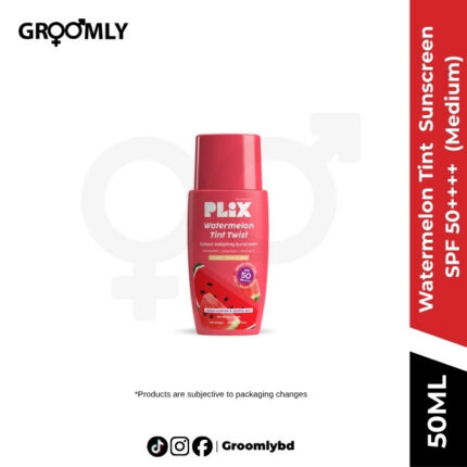 Plix Watermelon Tint Twist Colour Adapting Sunscreen SPF 50++++ Sunlit Glow (Medium) 50ml
