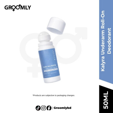 Kalyra Underarm Roll-On Deodorant, 5% Potassium, Brightening, Odour Control & Smooth Skin, for Men & Women