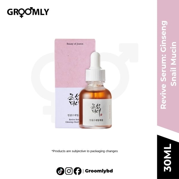 Beauty of Joseon Revive Serum Ginseng Snail Mucin 30ml Beauty of Joseon Revive Serum Ginseng Snail Mucin 30ml in Bangladesh