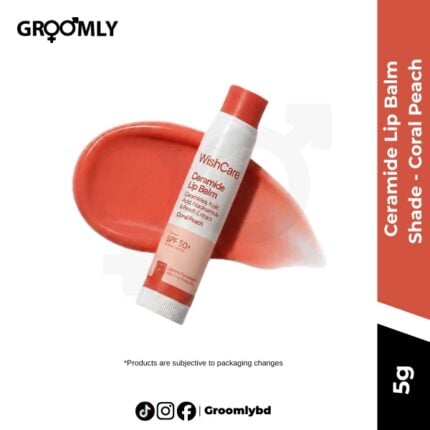 WishCare Ceramide Lip Balm SPF 50 Coral Peach in Bangladesh