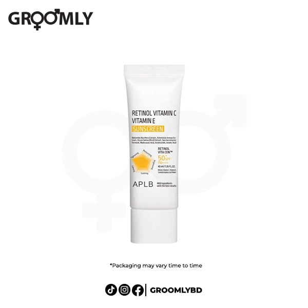 APLB Retinol Vitamin C Vitamin E Sunscreen 40ml