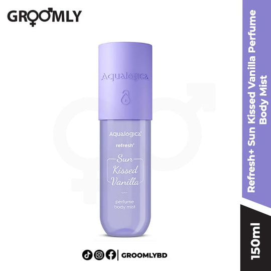 Refresh+ Sun Kissed Vanilla Perfume Body Mist with Zemea & Hyaluronic Acid - 150 ml