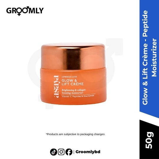 Asaya Glow & Lift Crème - Peptide Moisturizer for Skin Brightening & Collagen Boosting 50g