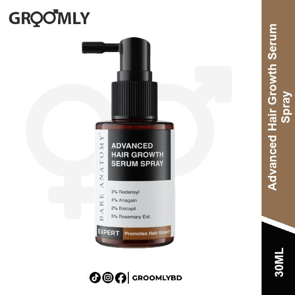Bare Anatomy Advanced Hair Growth Serum Spray 30ml available in Bangladesh