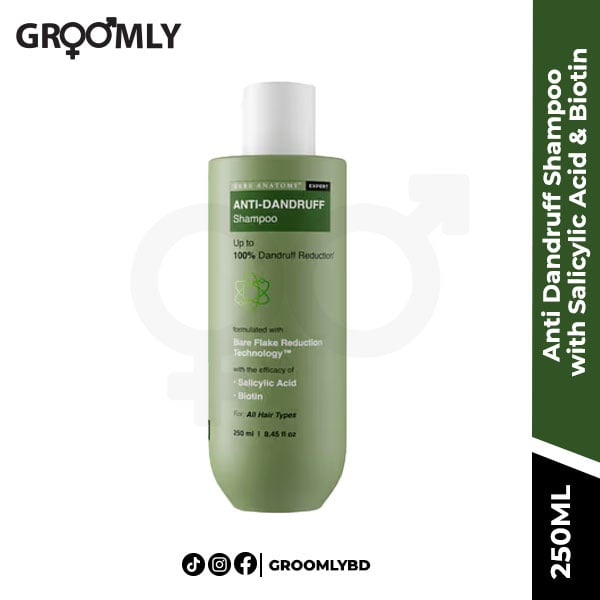 Bare Anatomy Anti Dandruff Shampoo with Salicylic Acid & Biotin- 250ml