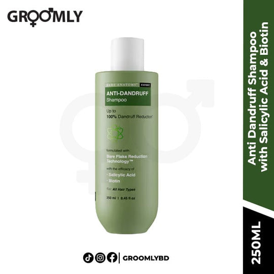 Bare Anatomy Anti Dandruff Shampoo with Salicylic Acid & Biotin- 250ml