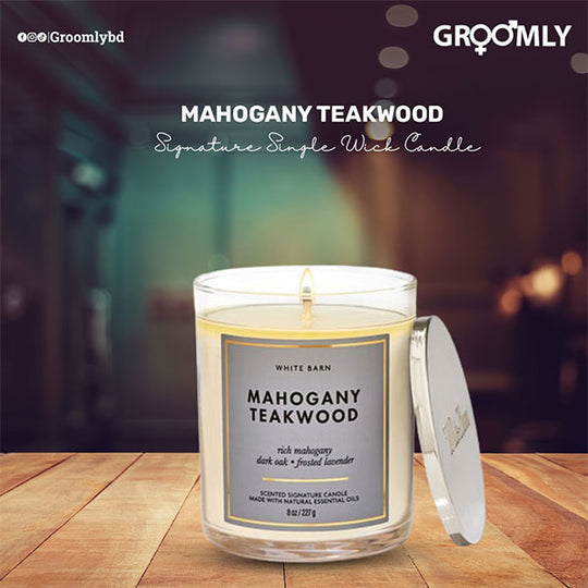 Bath & Body Works Mahogany Teakwood Signature Single Wick Candle