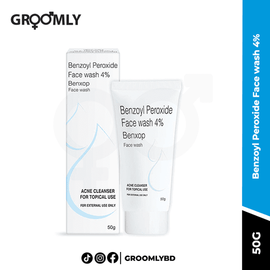 Benxop Benzoyl Peroxide Face wash 4%- 50g
