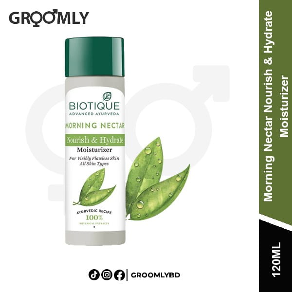 Biotique Morning Nectar Nourish & Hydrate Moisturizer 120ml available in Bangladesh