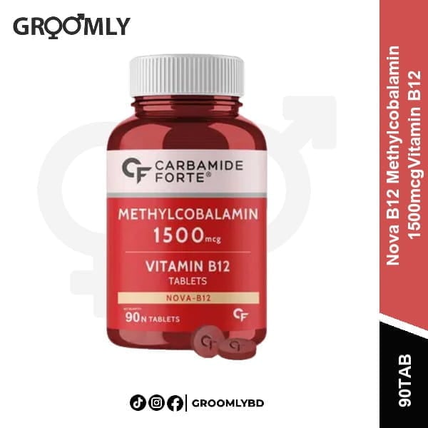 Carbamide Forte Nova B12 Methylcobalamin 1500mcgVitamin B12 90 Tablets available in Bangladesh