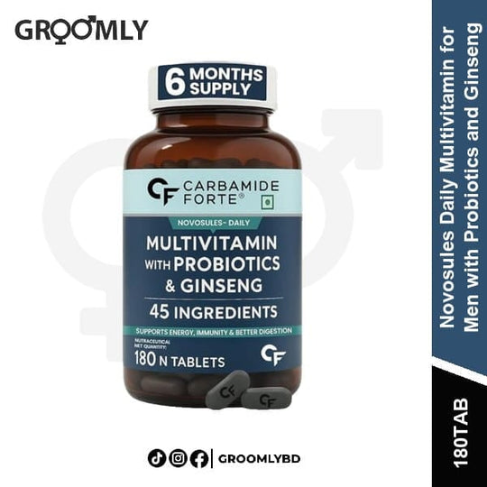 Carbamide Forte Novosules Men Multivitamin 180 Tablets available in Bangladesh
