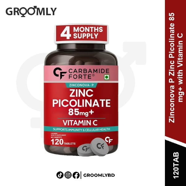 Carbamide Forte Zinconova P Zinc 120 Tablets available in Bangladesh