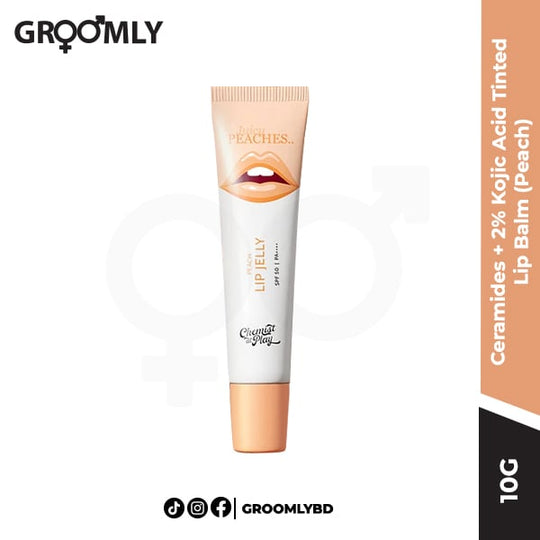 Chemist At Play Ceramides + 2% Kojic Acid Tinted Lip Balm Peach SPF 50 PA++++ 10g Bangladesh – Groomly