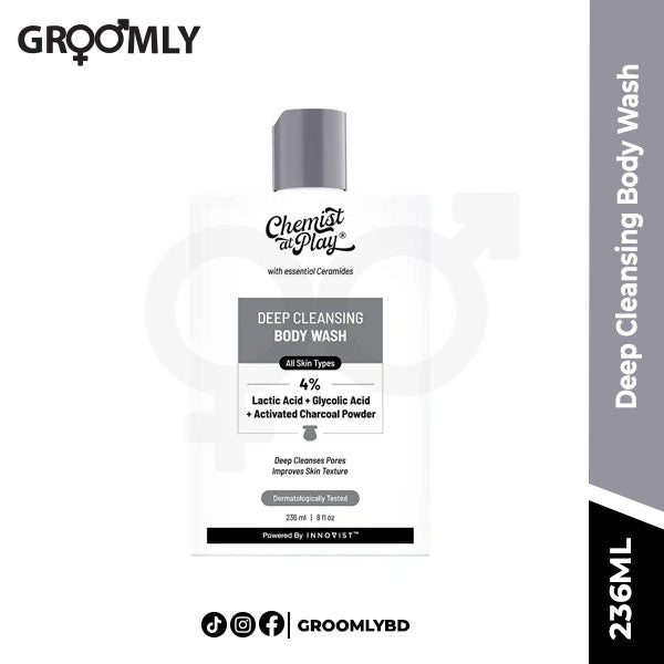 Chemist At Play Deep Cleansing Body Wash 236 ml for deep cleansing and fresh skin