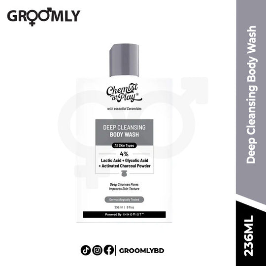 Chemist At Play Deep Cleansing Body Wash 236 ml for deep cleansing and fresh skin