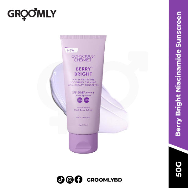 Conscious Chemist Berry Bright Niacinamide Sunscreen