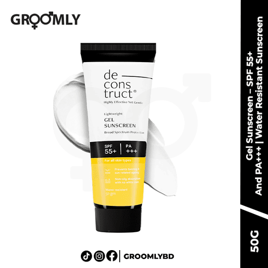 This broad spectrum Sunscreen for oily skin with SPF 55+ and PA+++ is a lightweight water resistant formula that absorbs quickly into the skin leaving no white cast. It is blended with the unique formulation of Benzophenone-3, Butyl Methoxydibenzoylmethane and other chemical filters, along with hydrating agents such as phospholipids & glycerin that provides overall protection from harmful UV Rays, prevents sun related skin ageing & tan, while keeping the skin hydrated.