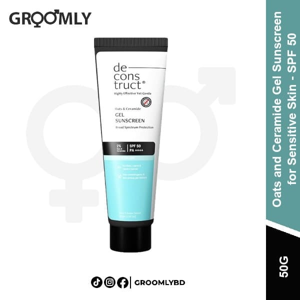 Deconstruct Oats and Ceramide Gel Sunscreen - SPF 50 50g available in Bangladesh