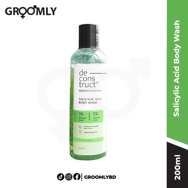 Deconstruct Salicylic Acid Body Wash - 1% salicylic acid + 2% glycolic acid