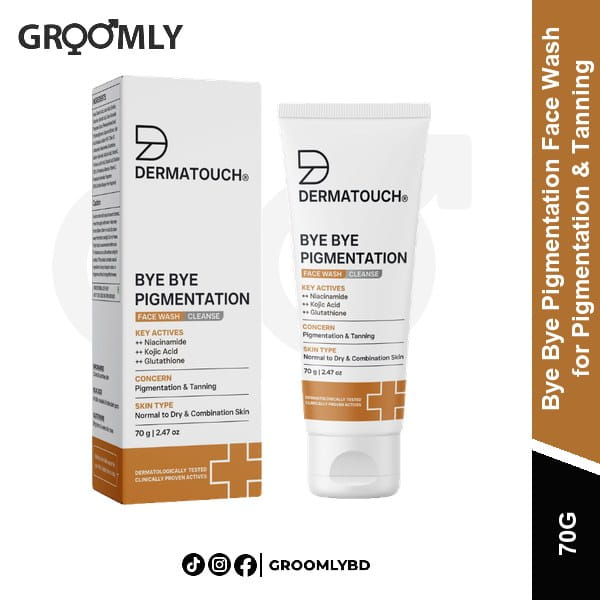 Dermatouch Bye Bye Pigmentation Face Wash for Pigmentation & Tanning 70g available in Bangladesh