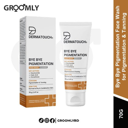 Dermatouch Bye Bye Pigmentation Face Wash for Pigmentation & Tanning 70g available in Bangladesh