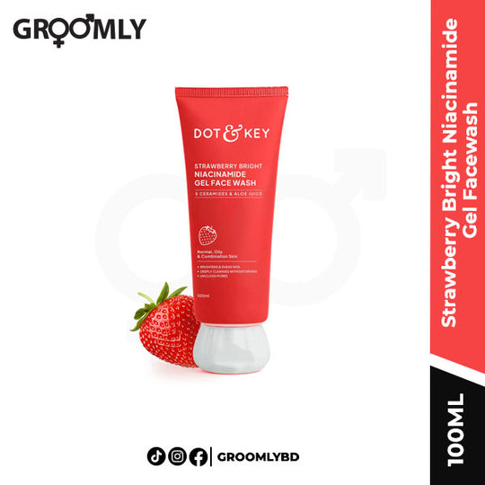 Dot and Key Strawberry Bright Niacinamide Gel Facewash 100ML