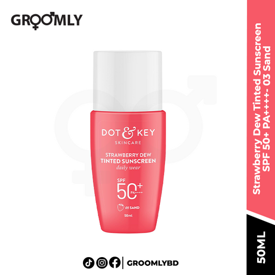 Dot and Key Strawberry Dew Tinted Sunscreen SPF 50+ PA++++- 03 Sand- 50ml