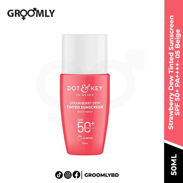 Dot and Key Strawberry Dew Tinted Sunscreen SPF 50+ PA++++- 05 Beige- 50ml
