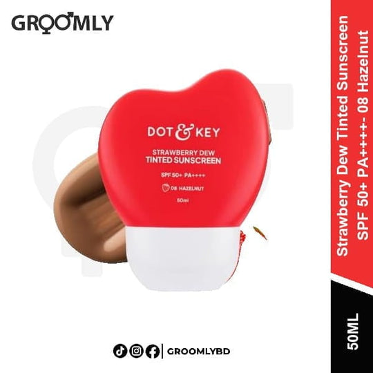 Dot & Key Strawberry Tinted Sunscreen 08 Hazelnut 50ml available in Bangladesh