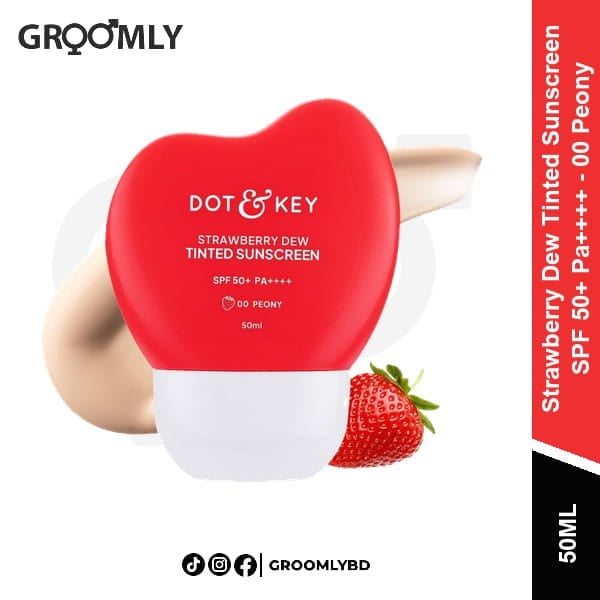 Dot & Key Strawberry Tinted Sunscreen 00 Peony 50ml available in Bangladesh