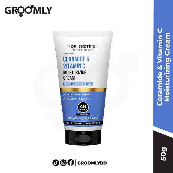 Dr Sheth's Ceramide & Vitamin C Moisturizing Cream - 50g