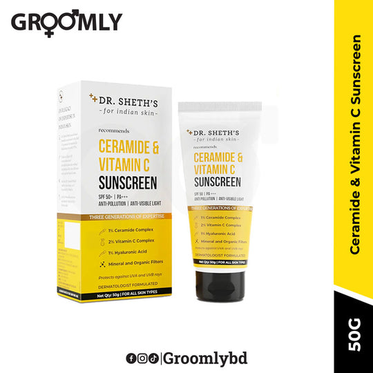 Dr Sheth's Ceramide & Vitamin C Sunscreen- 50g