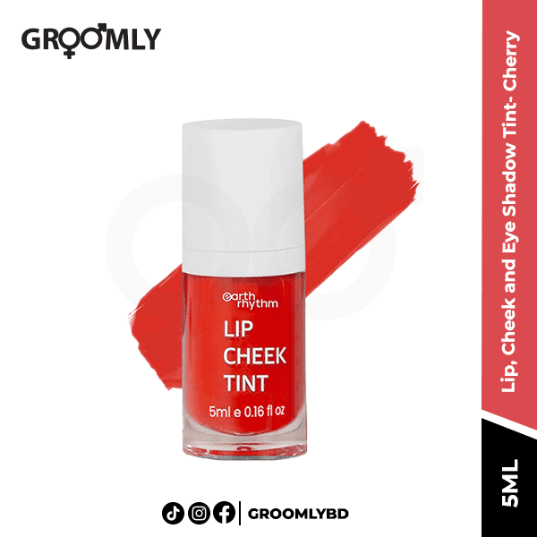 EarthRhythm Lip, Cheek and Eye Shadow Tint- Cherry- 5ml