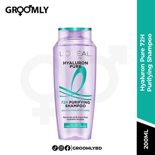 L'Oreal Paris Hyaluron Pure 72H Purifying Shampoo 200ml