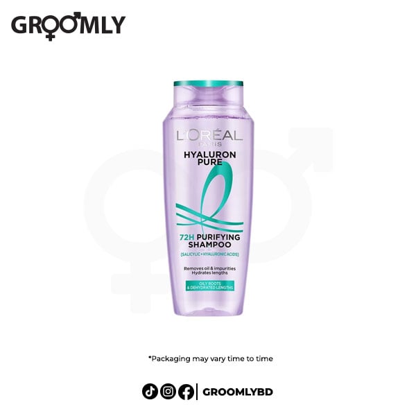 L'Oreal Paris Hyaluron Pure 72H Purifying Shampoo 340ML