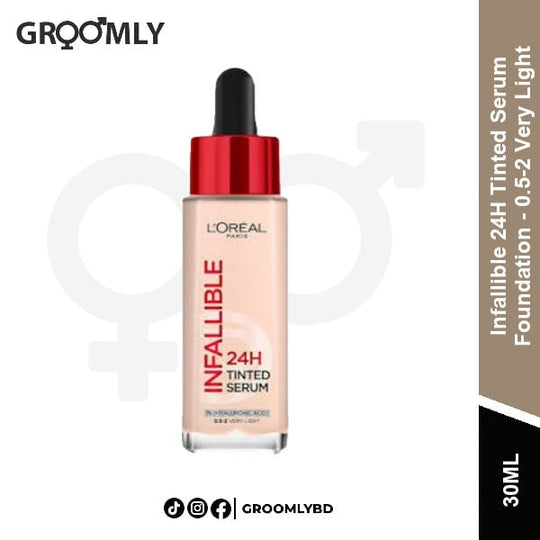 L’Oréal Infallible Tinted Serum Foundation 0.5-2 Very Light 30ml available in Bangladesh