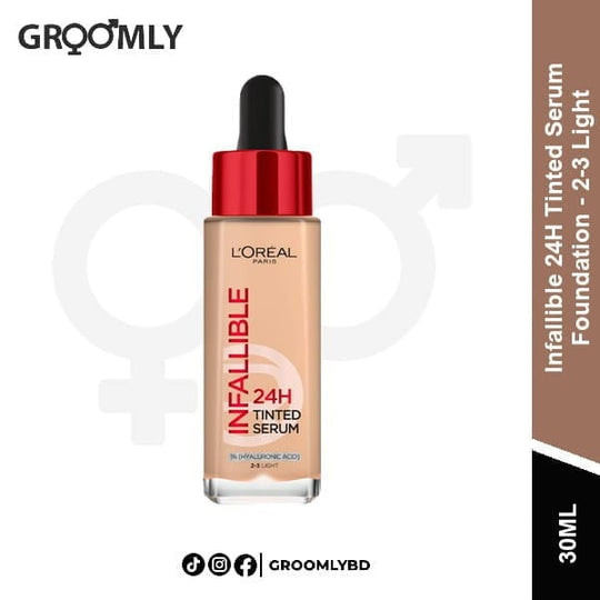 L’Oréal Infallible Tinted Serum Foundation 2-3 Light 30ml available in Bangladesh