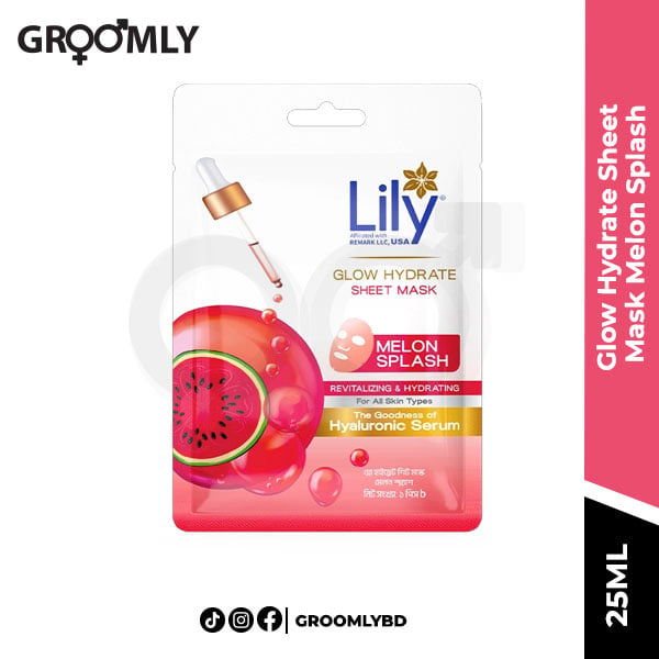 Lily Glow Hydrate Sheet Mask Melon Splash 25ML