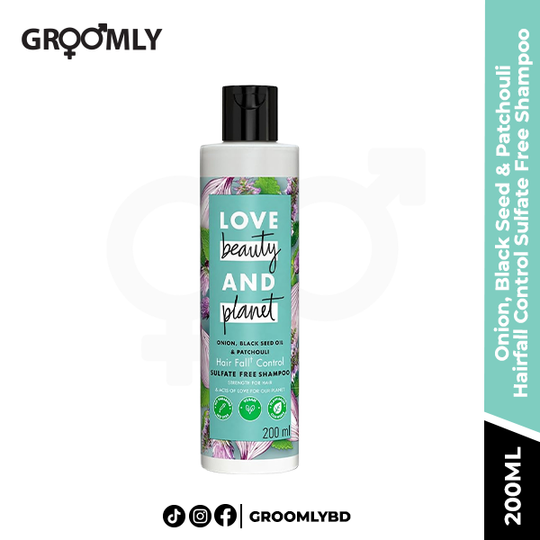 Love Beauty & Planet Onion, Black Seed & Patchouli Hairfall Control Sulfate Free Shampoo - 200ml