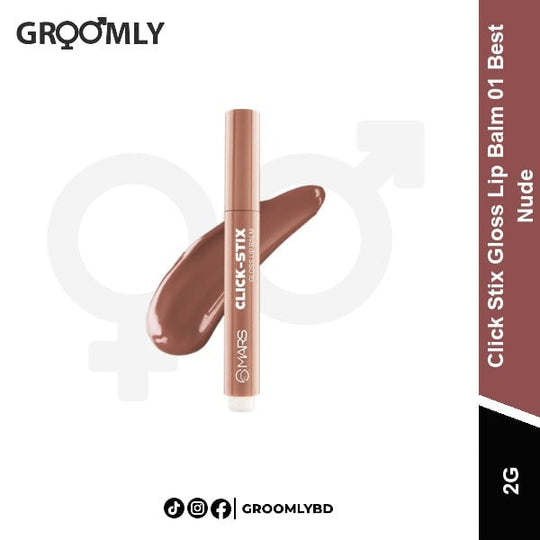 MARS Click Stix Gloss Lip Balm 01 Best Nude product image