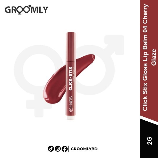 MARS Click Stix Gloss Lip Balm 04 Cherry Glaze product image