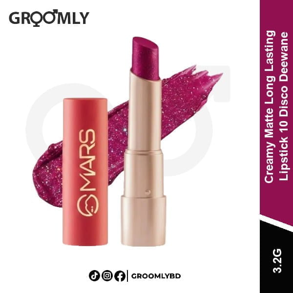 MARS Creamy Matte Long Lasting Lipstick 3.2g 10 Disco Deewane available in Bangladesh