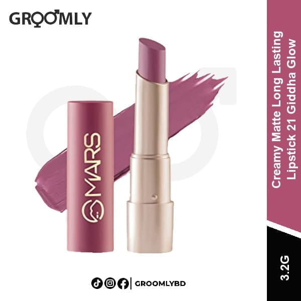 MARS Creamy Matte Long Lasting Lipstick 3.2g 21 Giddha Glow available in Bangladesh