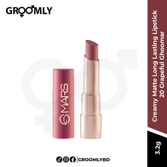 MARS Creamy Matte Long Lasting Lipstick 3.2g 20 Grapeful Ghoomar