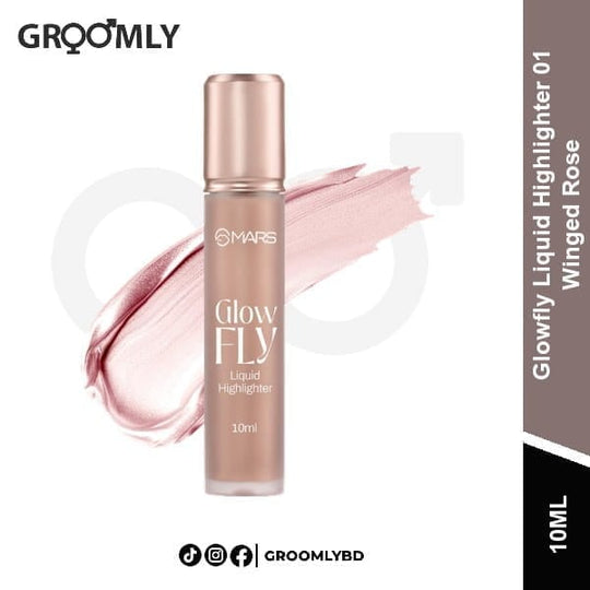 MARS Glowfly Liquid Highlighter 10ml 01 Winged Rose available in Bangladesh