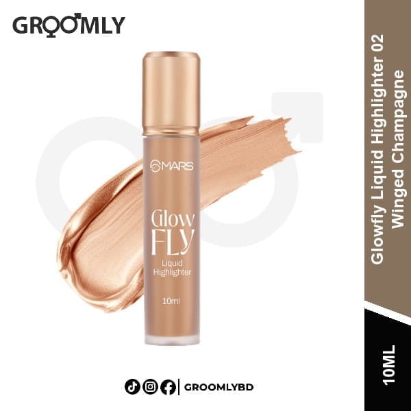 MARS Glowfly Liquid Highlighter 10ml 02 Winged Champagne available in Bangladesh