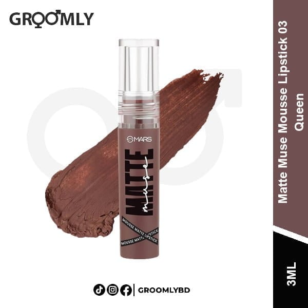 MARS Matte Muse Mousse Lipstick 3ml 03 Queen available in Bangladesh