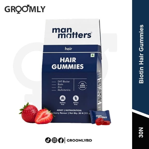 Man Matters Biotin Hair Gummies (30N) available in Bangladesh