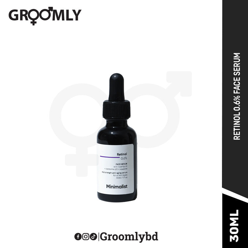 Minimalist 0.6% Retinol Face Serum For Anti Aging For Beginners - 30ml